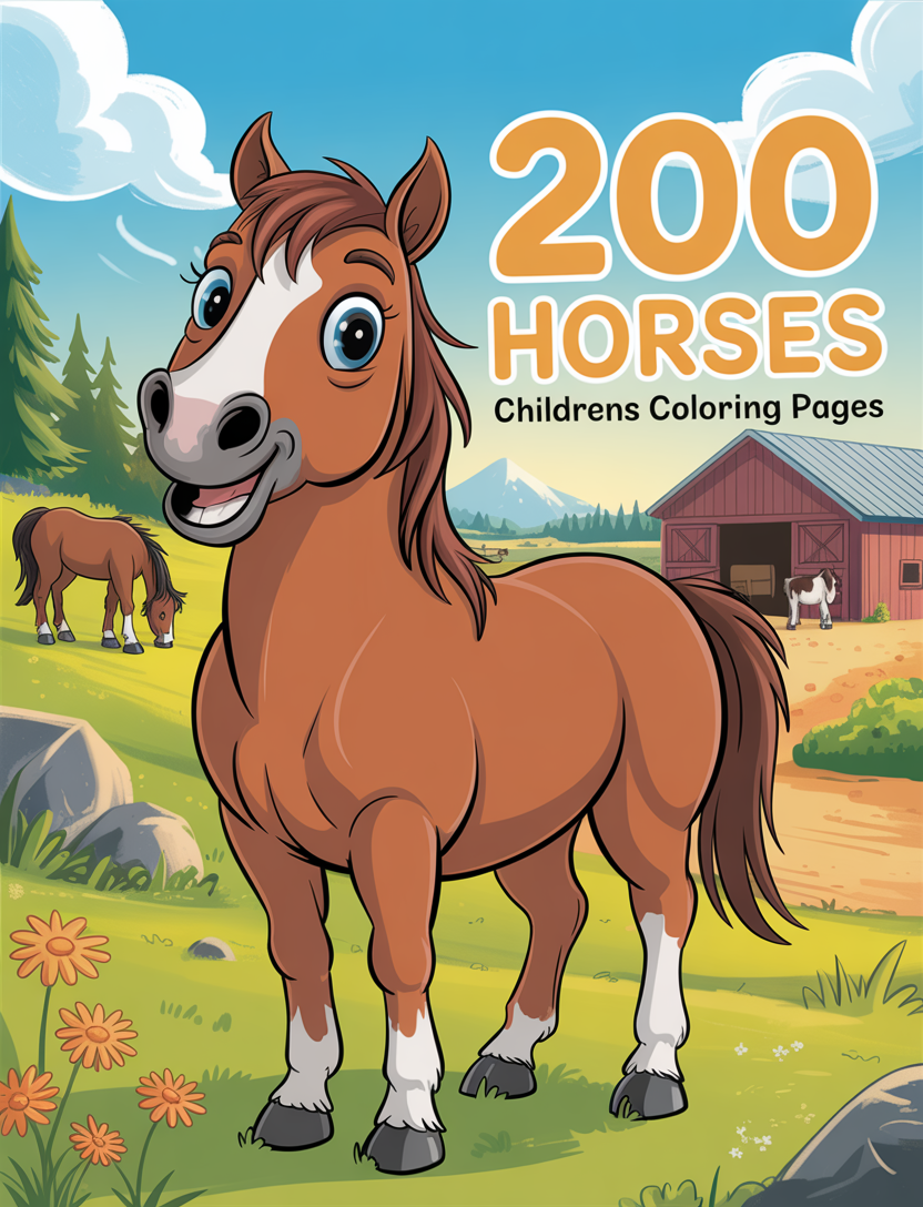 Horse Colouring Book