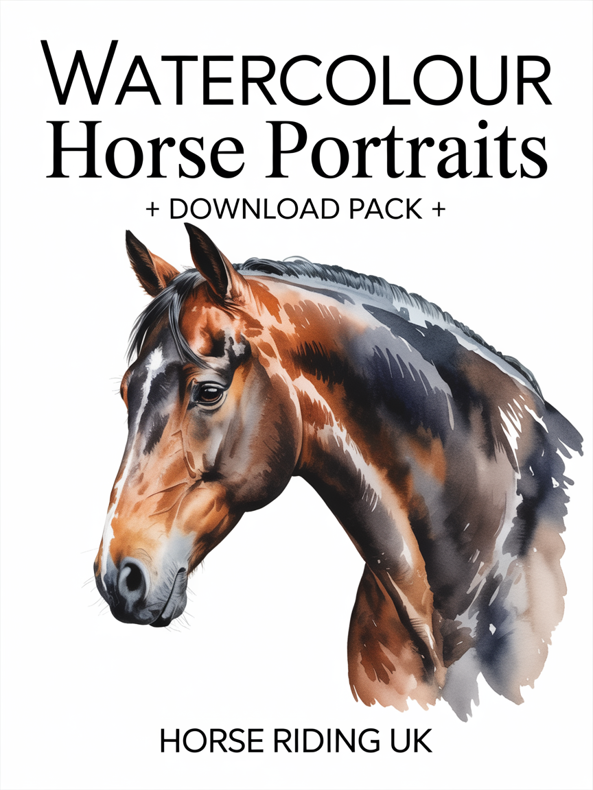 Watercolour horse portraits book